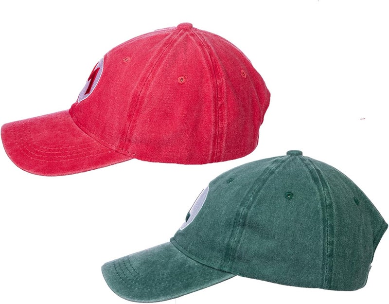 Avafierce Store Bros Hats Anime Baseball Caps Coplay Hat for Adults Denim -Fade Vintage Wash Style Embroidery - Image 1